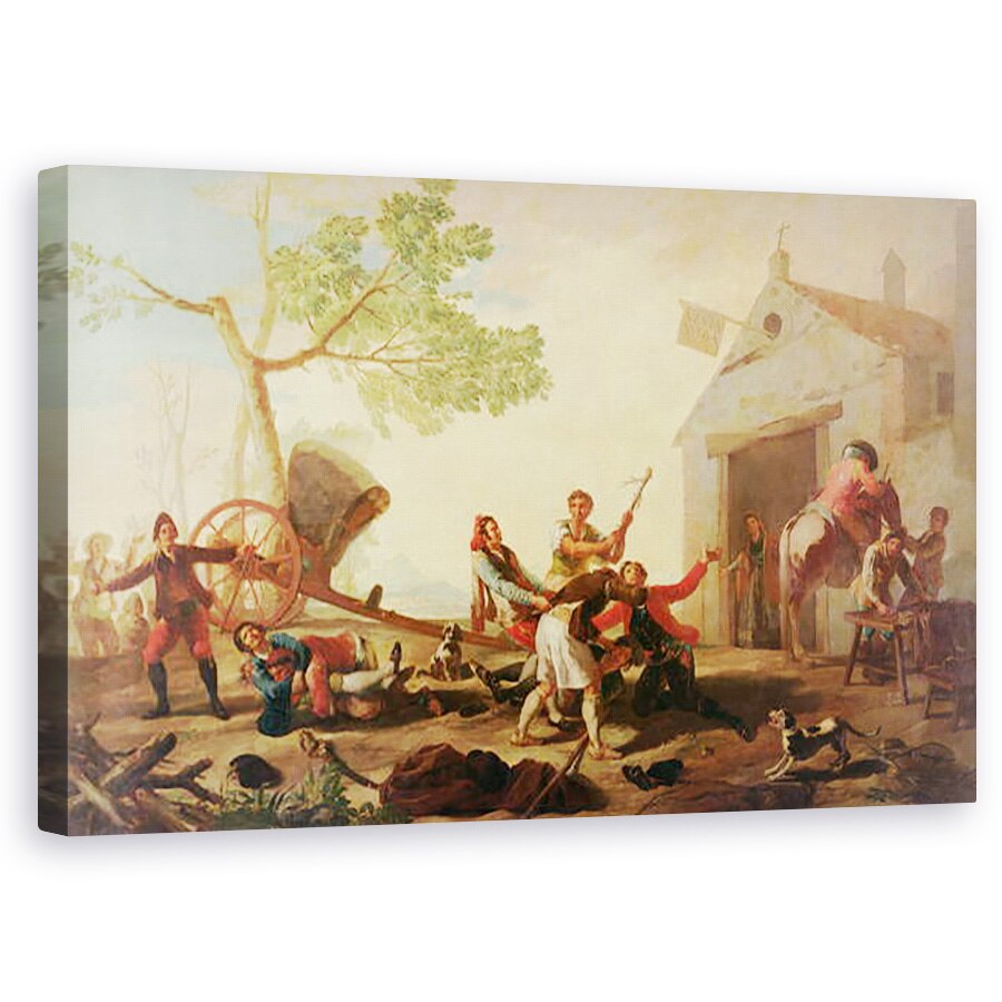 Tablou canvas - Francisco Jose de Goya y Lucientes - Lupta de la Venta Nueva, 50 x 80 cm