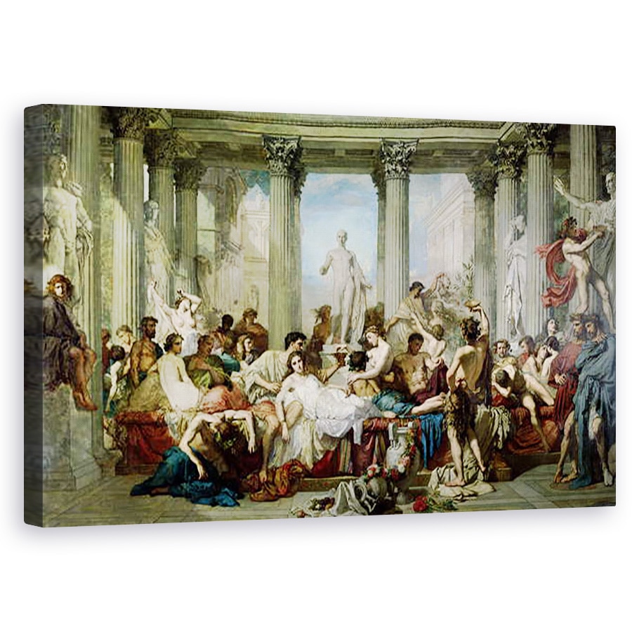 Tablou canvas - Thomas Couture - Romanii Decadentei, 50 x 80 cm
