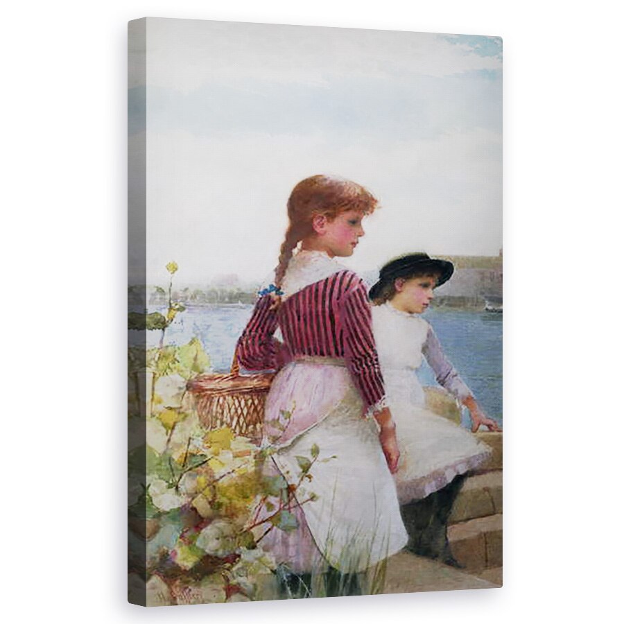 Tablou canvas - Hector Caffieri - Asteptand feribotul , 50 x 80 cm