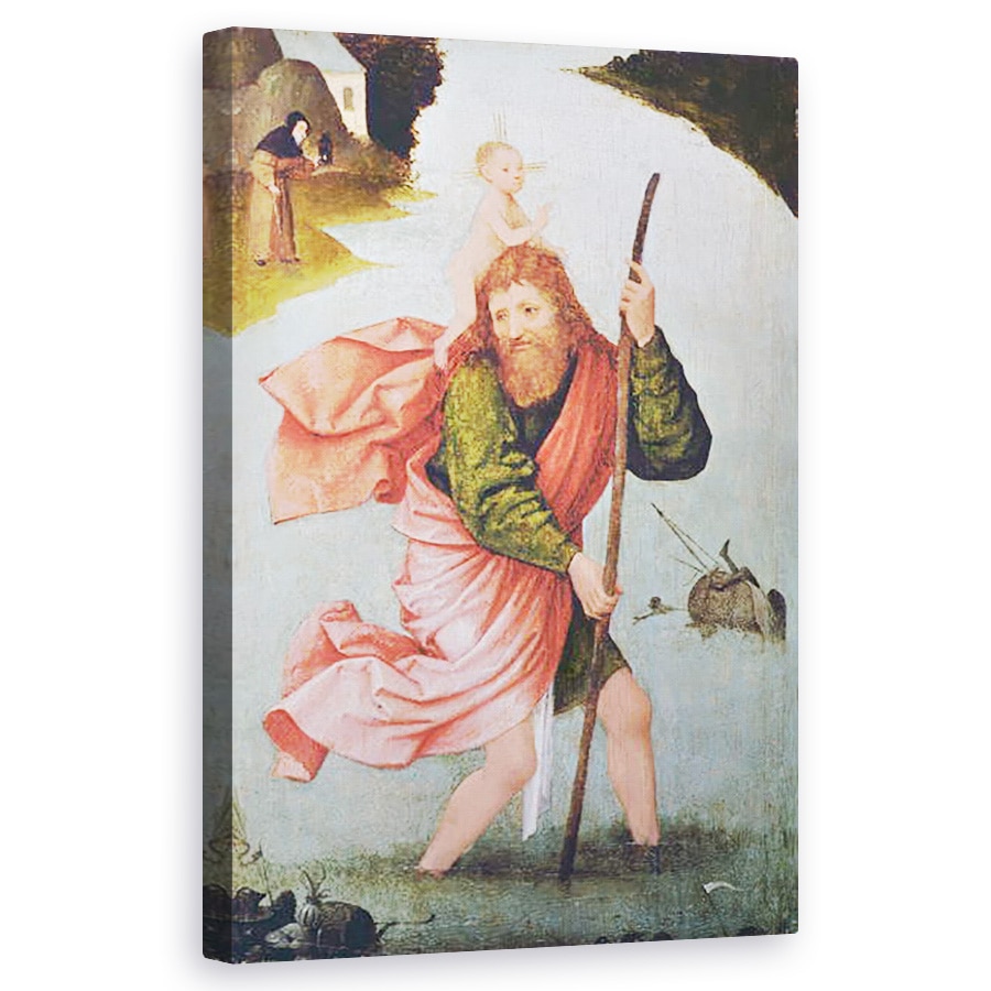 Tablou canvas - Hieronymous Bosch - Sfantul Christopher , 50 x 80 cm