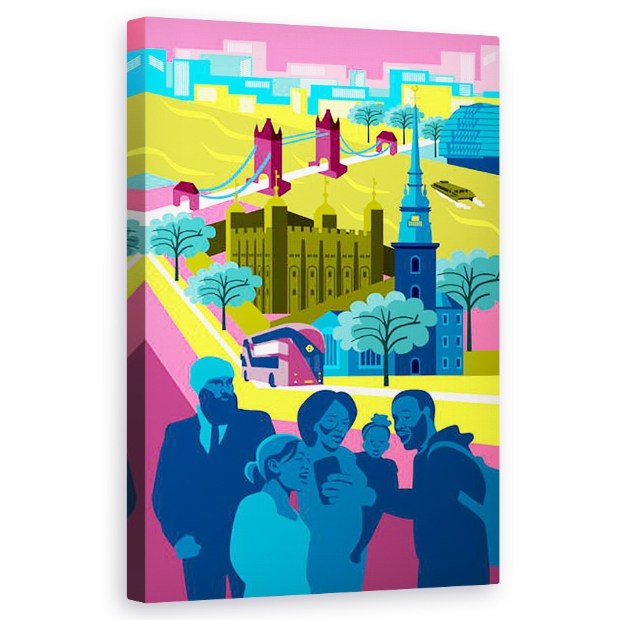 Tablou canvas - Claire Huntley - Turnul istoric al Londrei, 60 x 100 cm