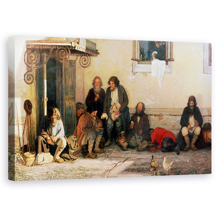 Tablou canvas - Grigori Grigorievich Mjasoedov - Cina la Zemstvo, 50 x 80 cm