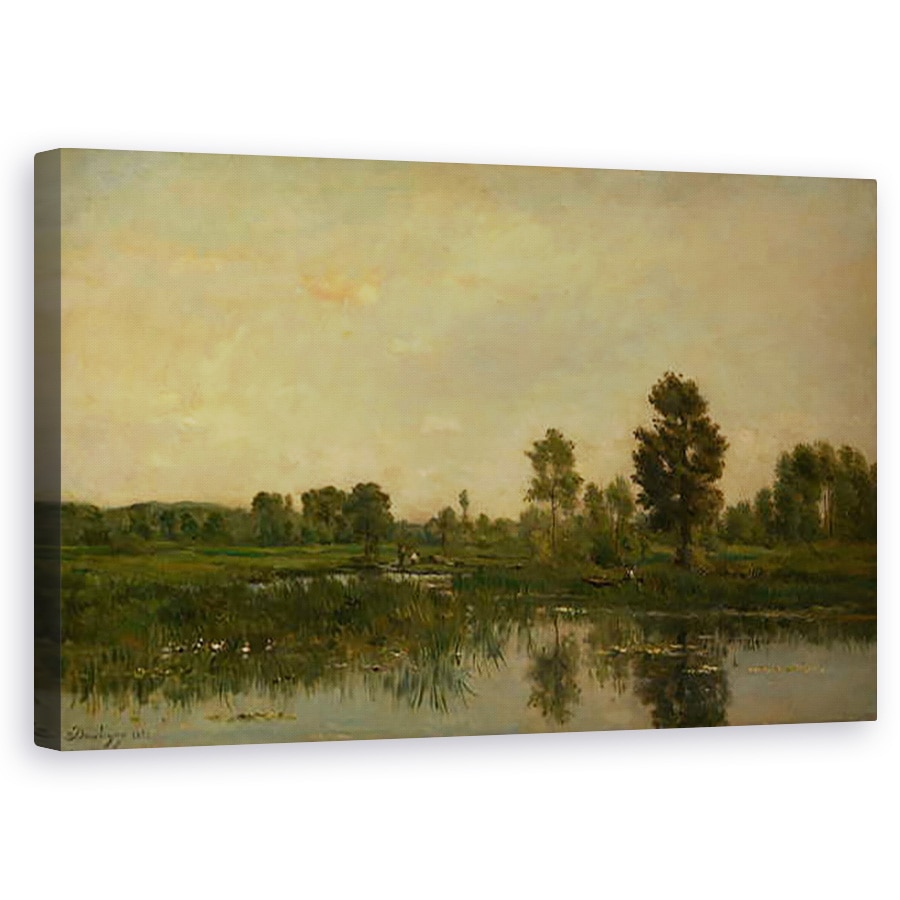 Tablou canvas - Charles Francois Daubigny - Mlastina, 60 x 100 cm