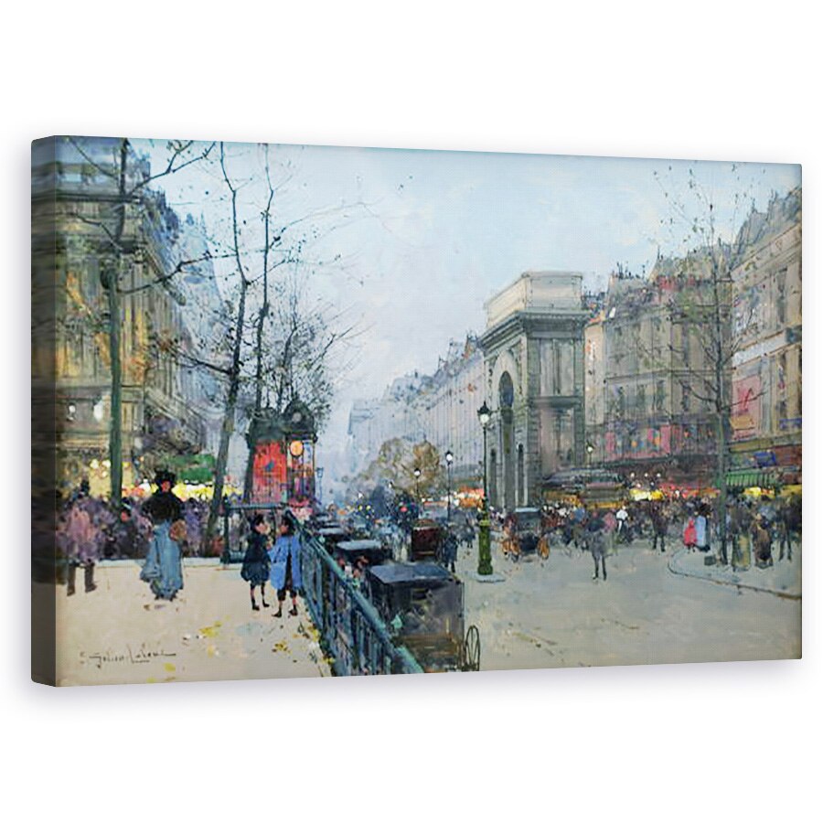 Tablou canvas - Eugene Galien-Laloue - Porte Saint-Martin , 50 x 80 cm