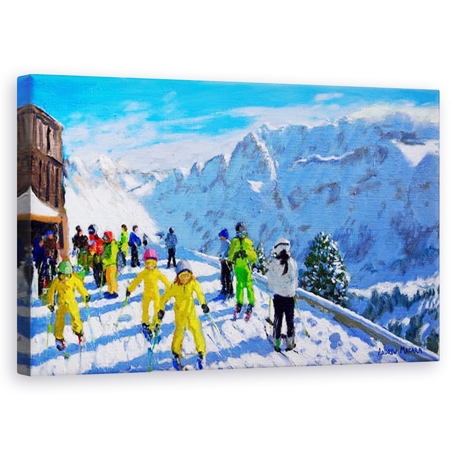 Tablou canvas - Andrew Macara - Tineri schiori in galben, 50 x 80 cm