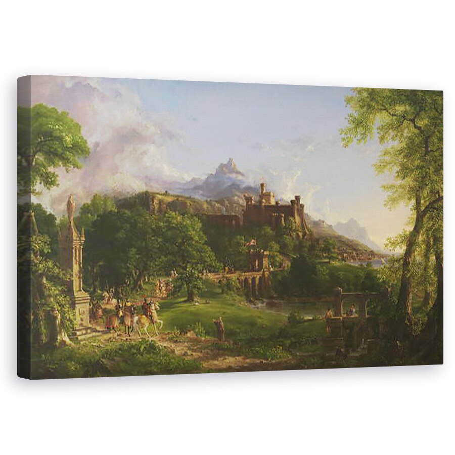 Tablou canvas - Thomas Cole - Plecarea, 60 x 100 cm