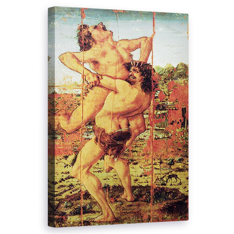 Tablou canvas - Antonio Pollaiuolo - Hercule si Antaeus, 60 x 100 cm