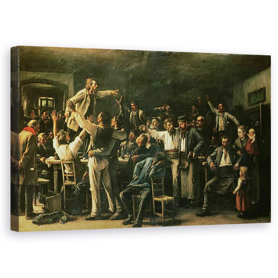 Tablou canvas - Mihaly Munkacsy - Strike, 60 x 100 cm