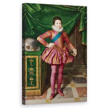 Tablou canvas - Frans II Pourbus - Portret De Regele Ludovic al XIII-lea al Frantei, 50 x 80 cm Tablou canvas - Frans II Pourbus - Portret De Regele Ludovic al XIII-lea al Frantei, 50 x 80 cm