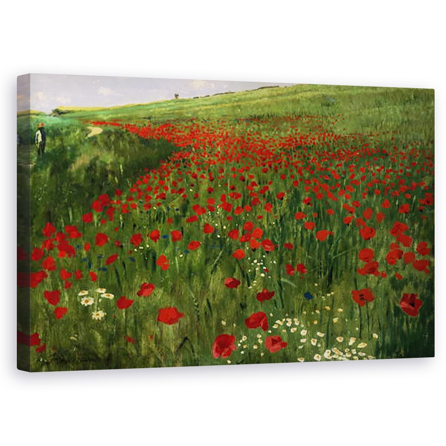 Tablou canvas - Pal Szinyei Merse - Campul de mac, 50 x 80 cm