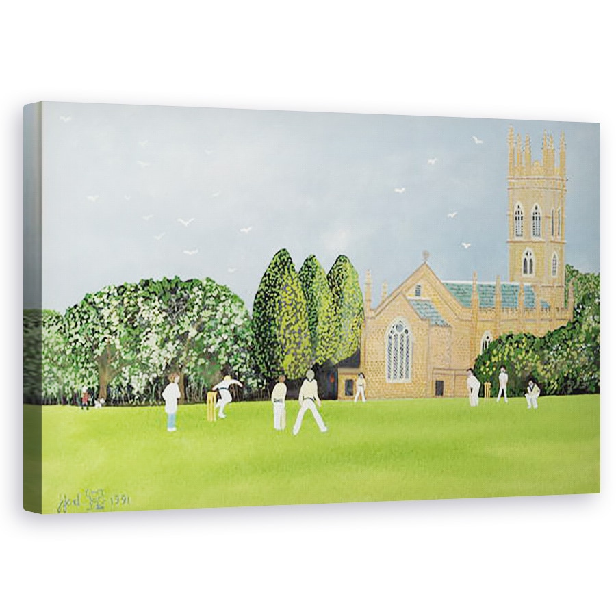Tablou canvas - Judy Joel - Cricket pe Churchill Green, 50 x 80 cm