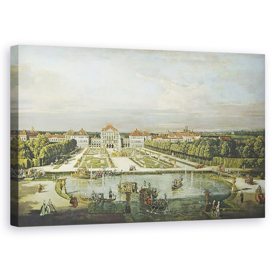 Tablou canvas - Bernardo Bellotto - Palatul Nymphenburg, München, 50 x 80 cm