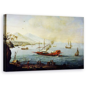 Tablou canvas - Pierre Puget - Galleon a fost asezat in port , 50 x 80 cm Tablou canvas - Pierre Puget - Galleon a fost asezat in port , 50 x 80 cm