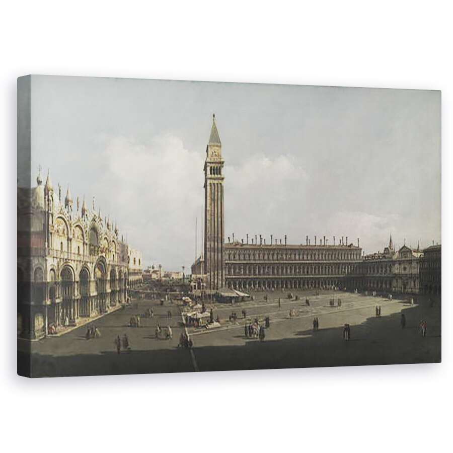 Tablou canvas - Bernardo Bellotto - Piazza San Marco, Venetia, 50 x 80 cm
