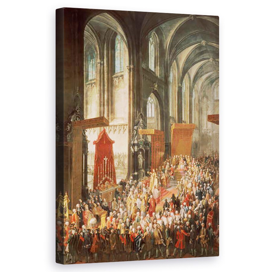 Tablou canvas - Martin II Mytens - investitura Iosif II , 50 x 80 cm