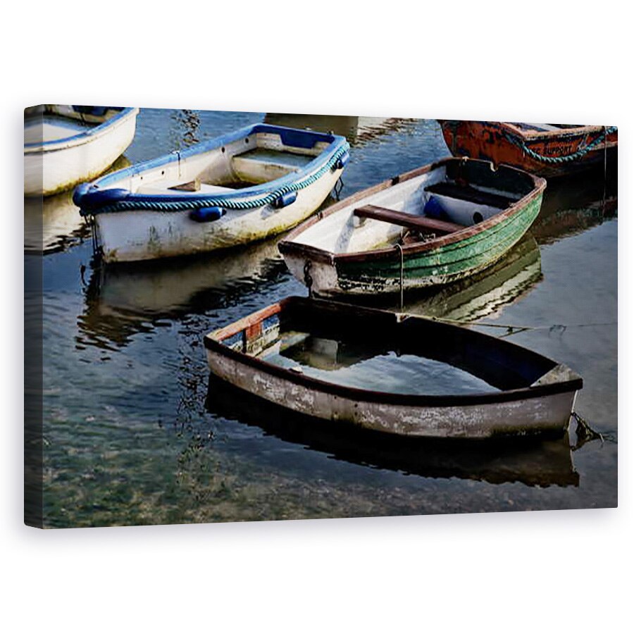 Tablou canvas - Ant Smith - Chiuvete pentru barci in port, 2020, 50 x 80 cm