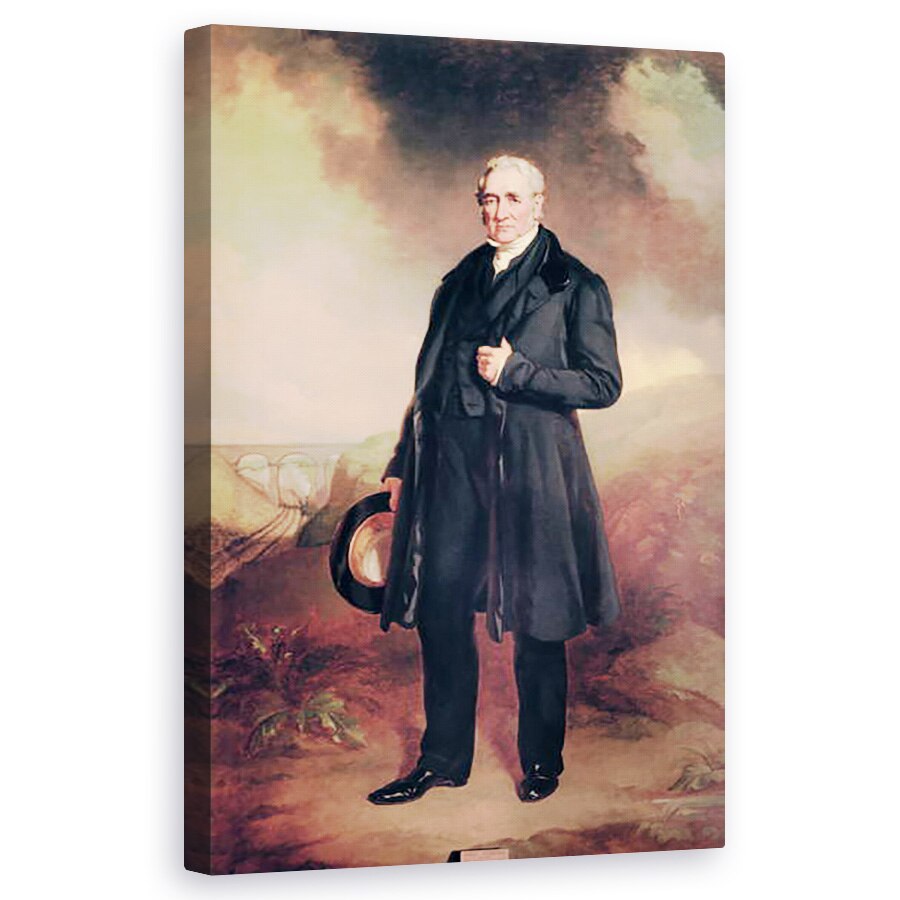 Tablou canvas - John Lucas - George Stephenson , 60 x 100 cm