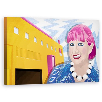 Tablou canvas - Claire Huntley - Dame Zandra Rhodes si Muzeul de Moda si Textile din Bermondsey, 60 x 100 cm Tablou canvas - Claire Huntley - Dame Zandra Rhodes si Muzeul de Moda si Textile din Bermondsey, 60 x 100 cm