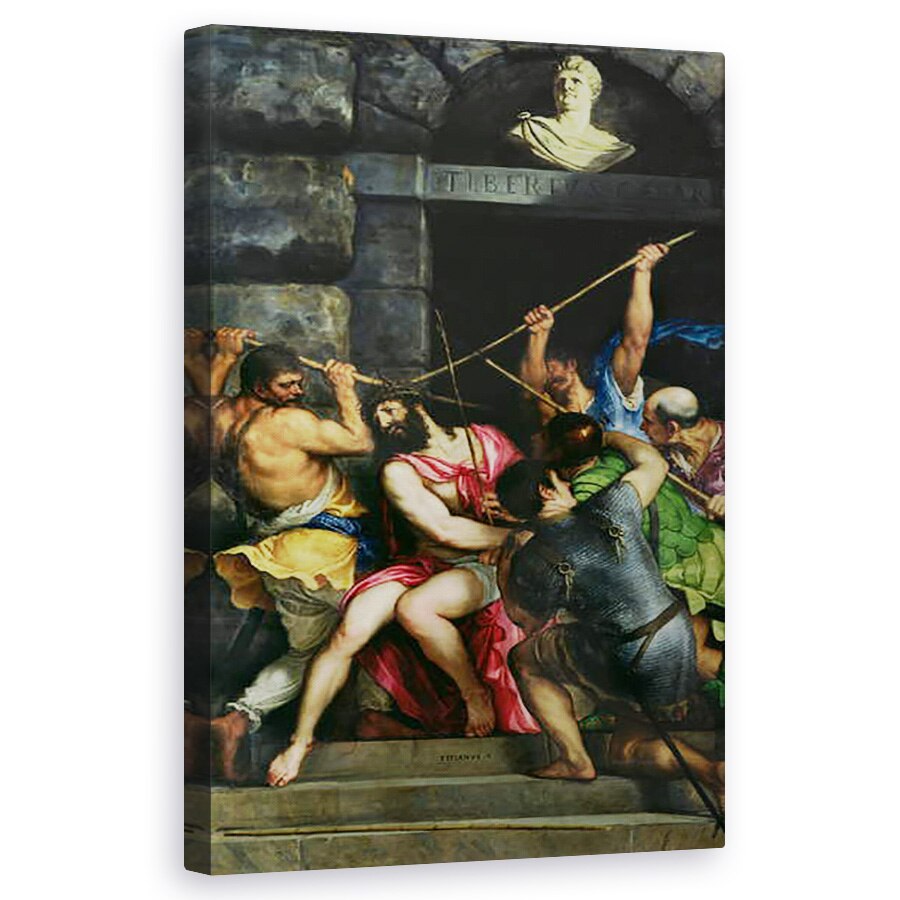 Tablou canvas - Titian - incoronarea cu spini, 50 x 80 cm