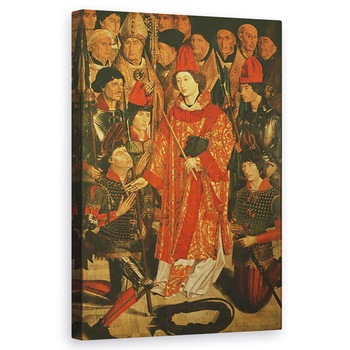 Tablou canvas - Nuno Goncalves - Sfantul Vicentiu din Saragossa d.304, Protector al Lisabonei, din Altarul Sfantului Vicentiu, 60 x 100 cm Tablou canvas - Nuno Goncalves - Sfantul Vicentiu din Saragossa d.304, Protector al Lisabonei, din Altarul Sfantului Vicentiu, 60 x 100 cm