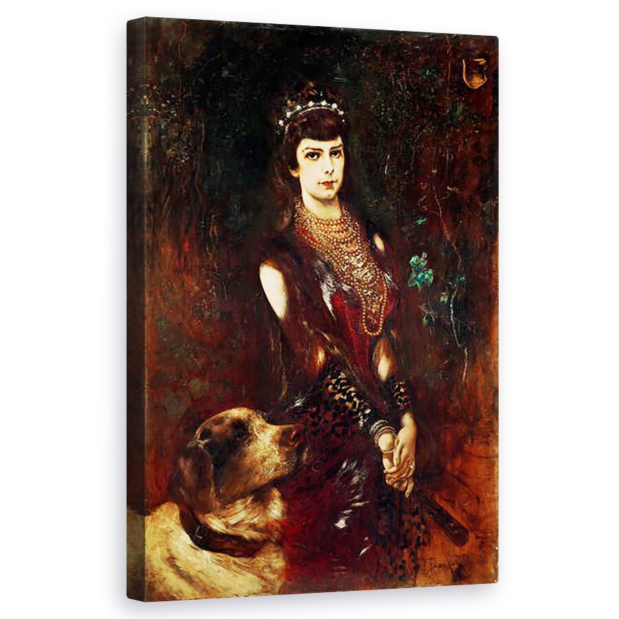 Tablou canvas - Anton Romako - imparateasa Elisabeta a, 50 x 80 cm