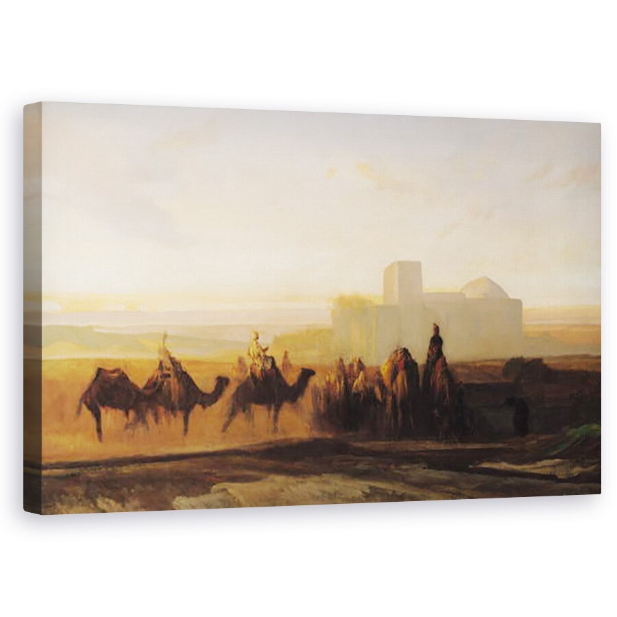 Tablou canvas - Alexandre Gabriel Decamps - Caravana , 50 x 80 cm