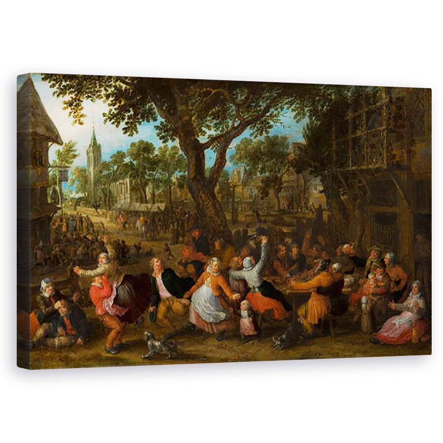 Tablou canvas - David Vinckboons - Targul de tara, 50 x 80 cm