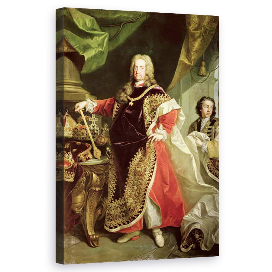 Tablou canvas - Johann-Gottfried Auerbach - Carol al VI-lea 1685-1740, 50 x 80 cm