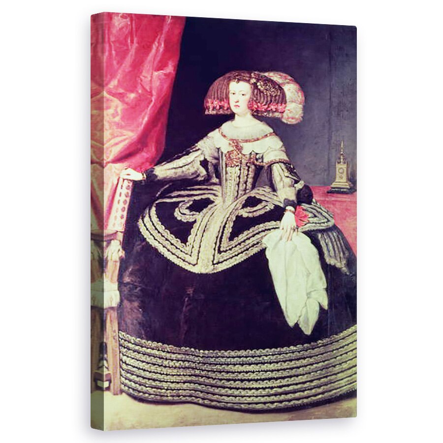 Tablou canvas - Diego Rodriguez de Silva y Velazquez - Regina Mariana a Austriei 1635-96 c.1653 , 50 x 80 cm