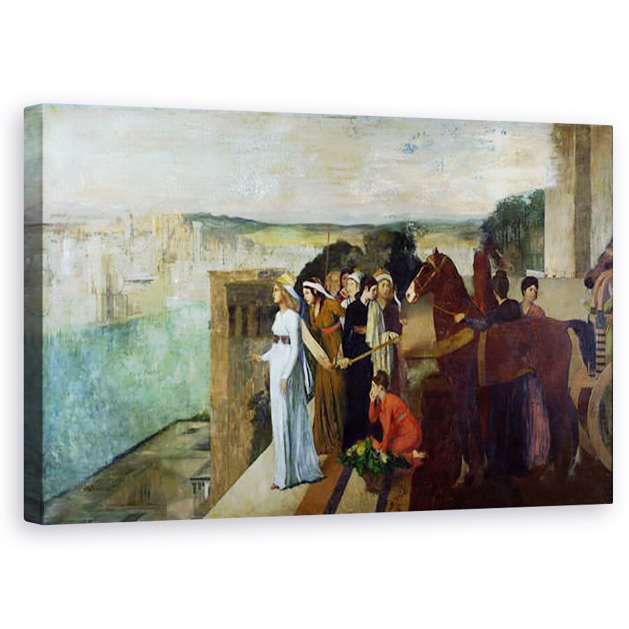 Tablou canvas - Edgar Degas - Cladirea Semiramis Babilonul, 50 x 80 cm