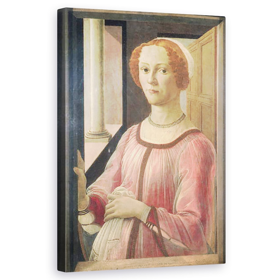 Tablou canvas - Sandro Botticelli - Smeralda Bandinelli, bunica sculptorului Baccio Bandinelli, 60 x 100 cm