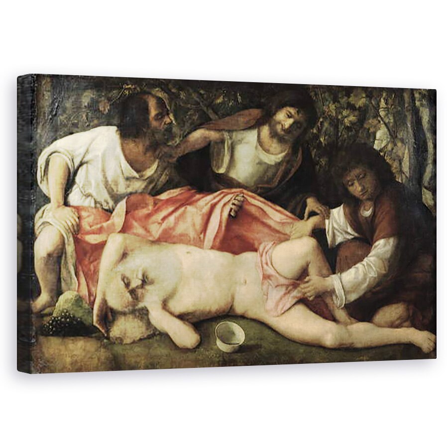 Tablou canvas - Giovanni Bellini - Bajbaitul lui Noe , 50 x 80 cm