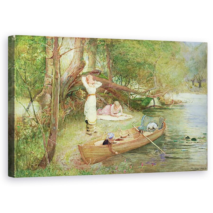 Tablou canvas - John Parker - O zi pe rau , 50 x 80 cm