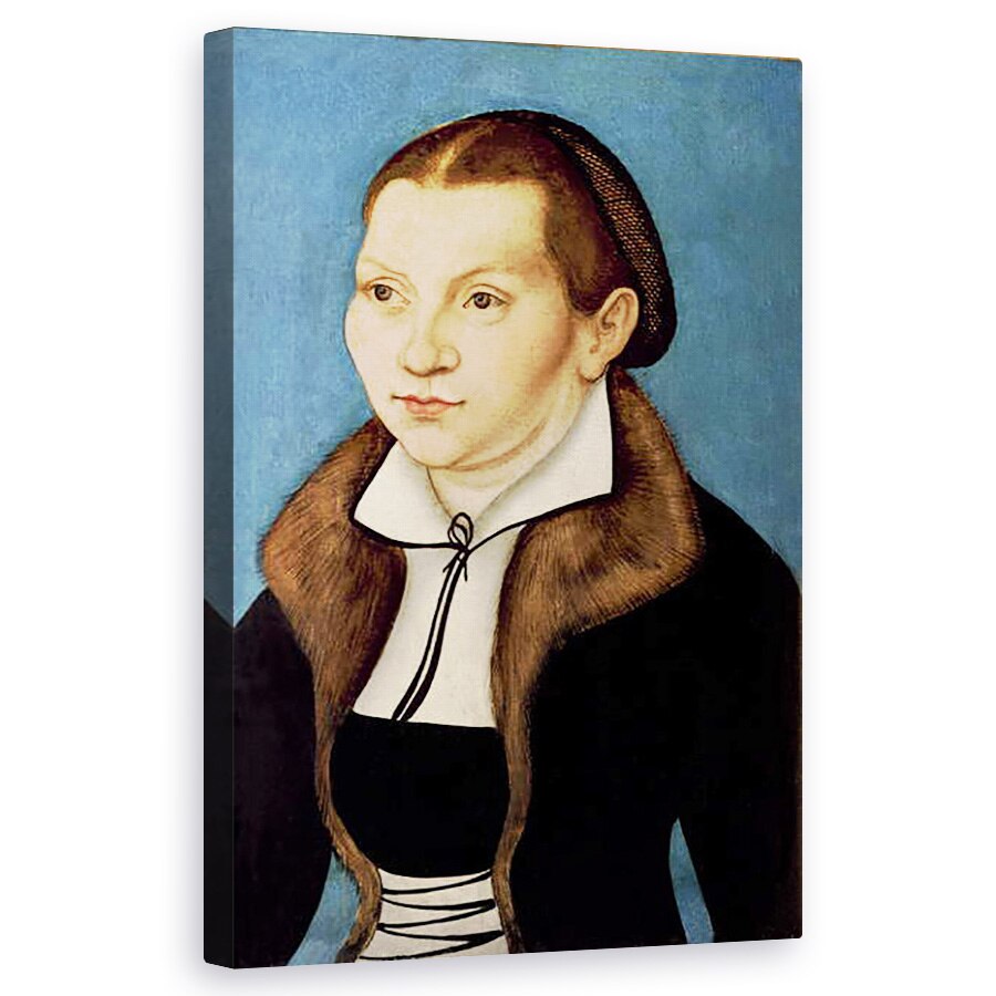 Tablou canvas - Lucas Cranach the Elder - Portret De Katherine von Bora 1499-1552 1529 , 60 x 100 cm