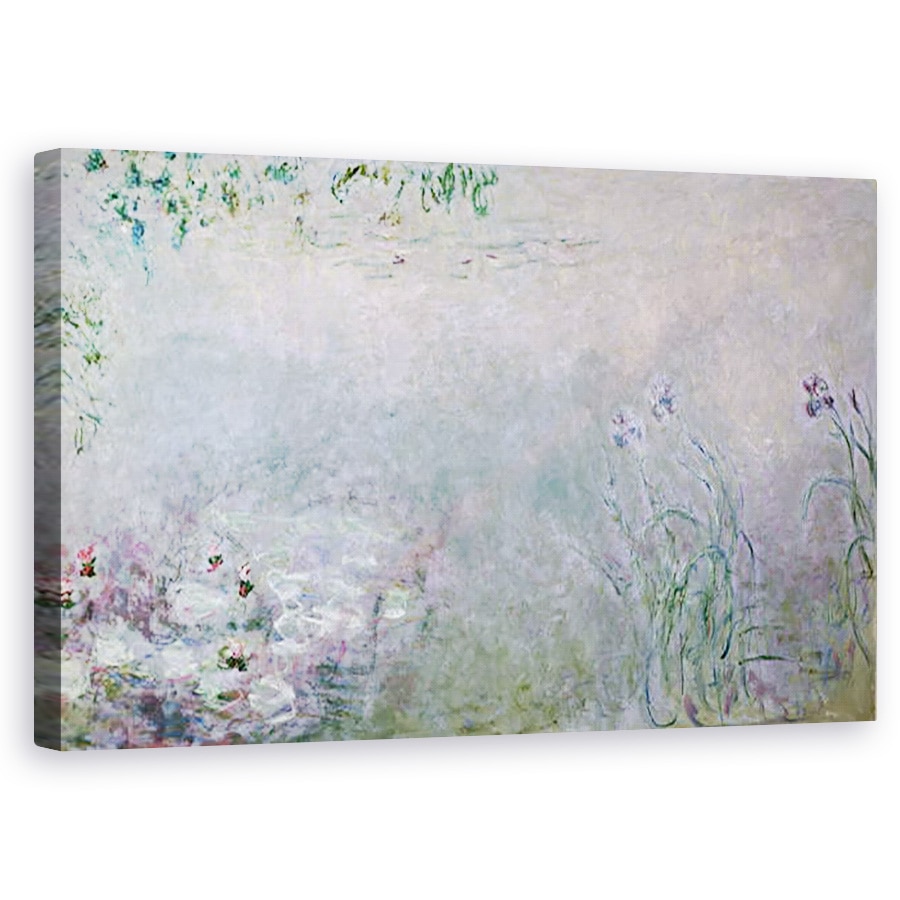 Tablou canvas - Claude Monet - Nuferi detalii din sectiunea superioara, 60 x 100 cm