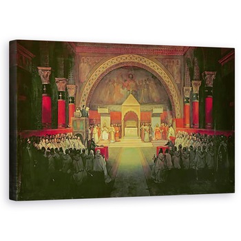 Tablou canvas - Francois-Marius Granet - Capitolul Ordinului Templierilor a avut loc la Paris, 22 aprilie 1147, 50 x 80 cm Tablou canvas - Francois-Marius Granet - Capitolul Ordinului Templierilor a avut loc la Paris, 22 aprilie 1147, 50 x 80 cm