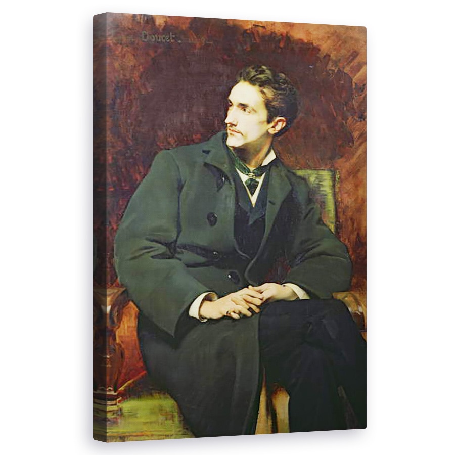 Tablou canvas - Henri Lucien Doucet - Portretul lui Robert 1855-1921 Conte de Montesquiou-Fezensac, 60 x 100 cm