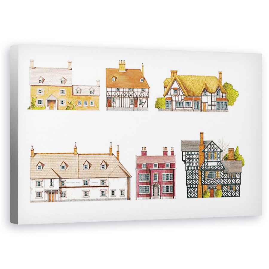 Tablou canvas - Fernando Aznar Cenamor - Marea Britanie, Case rurale, 60 x 100 cm