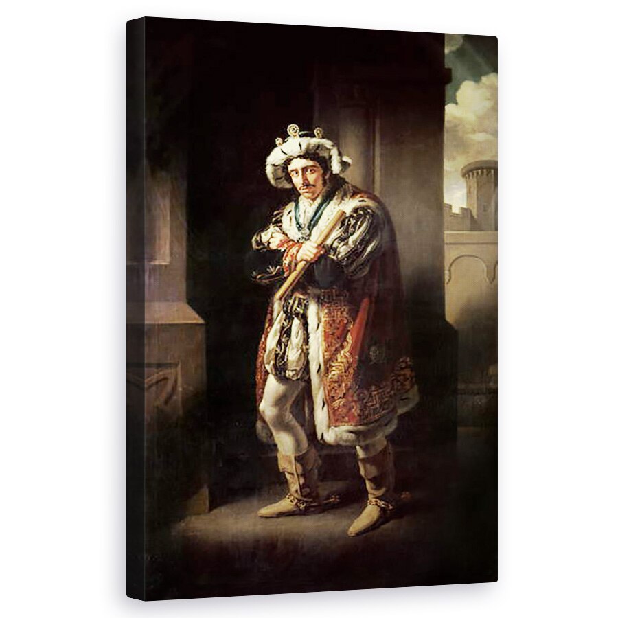 Tablou canvas - John James Halls - Edmund Kean 1787-1833 ca Richard al III-lea, 50 x 80 cm