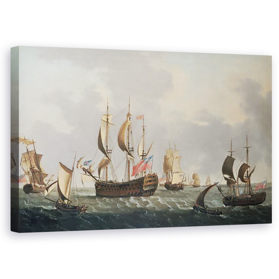 Tablou canvas - Dominic Serres - Escadrila Regala de pe Coasta, 60 x 100 cm