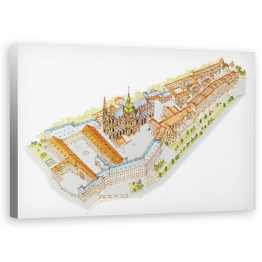 Tablou canvas - Fernando Aznar Cenamor - Castelul Praga. Praga, 50 x 80 cm