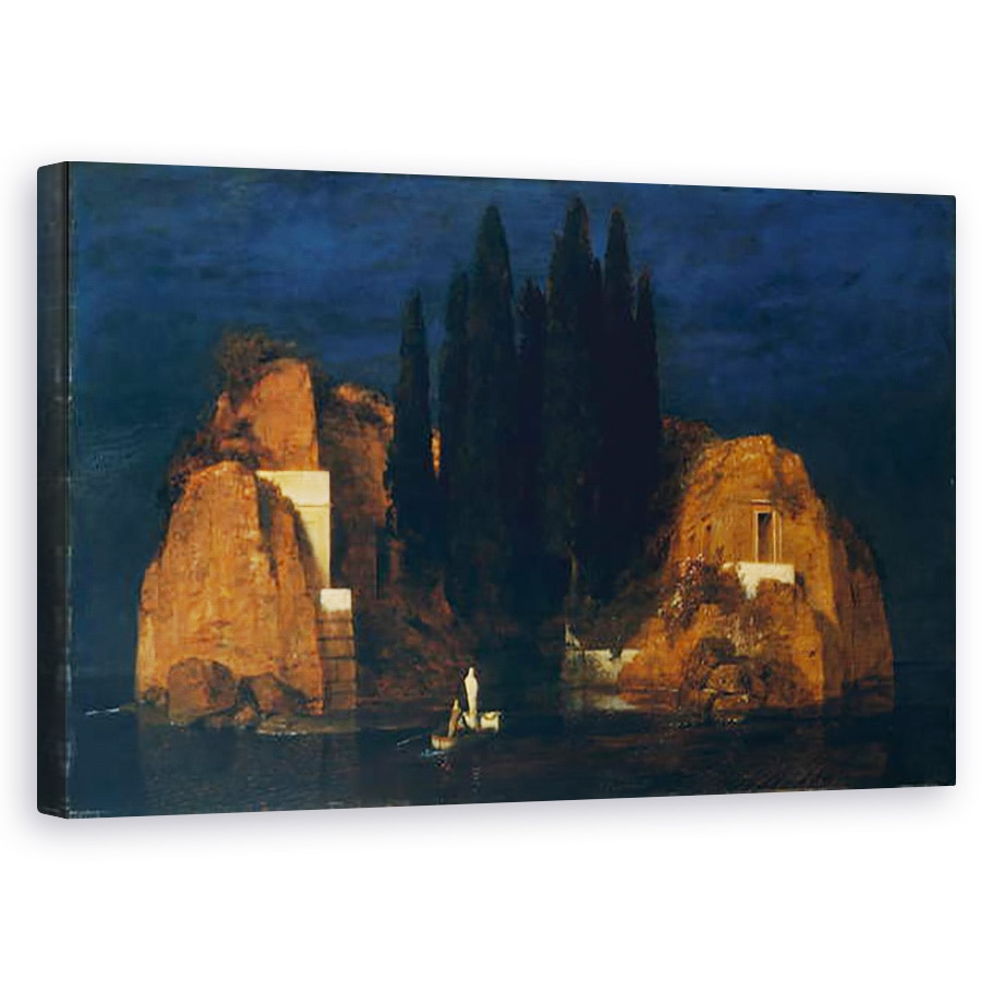 Tablou canvas - Arnold Bocklin - Insula Mortilor, a doua versiune, 50 x 80 cm
