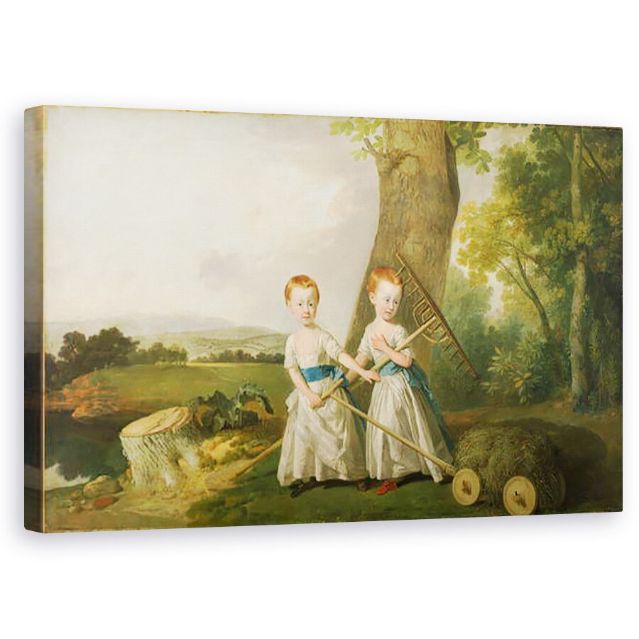 Tablou canvas - Johann Zoffany - Copiii Blunt, 60 x 100 cm