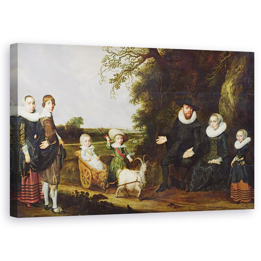 Tablou canvas - Jacob Gerritsz Cuyp - Portretul Familiei Artistului , 50 x 80 cm