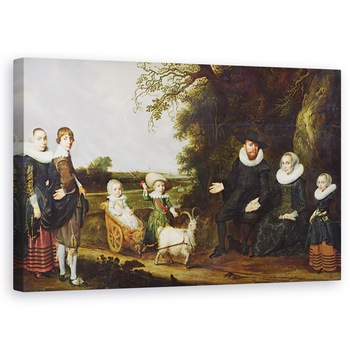 Tablou canvas - Jacob Gerritsz Cuyp - Portretul Familiei Artistului , 60 x 100 cm Tablou canvas - Jacob Gerritsz Cuyp - Portretul Familiei Artistului , 60 x 100 cm
