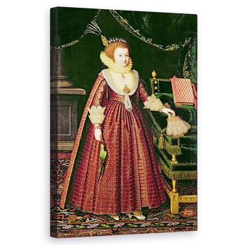 Tablou canvas - Paul van Somer - Portret De O Doamna, Posibil Elizabeth, Contesa De Kellie, 50 x 80 cm Tablou canvas - Paul van Somer - Portret De O Doamna, Posibil Elizabeth, Contesa De Kellie, 50 x 80 cm