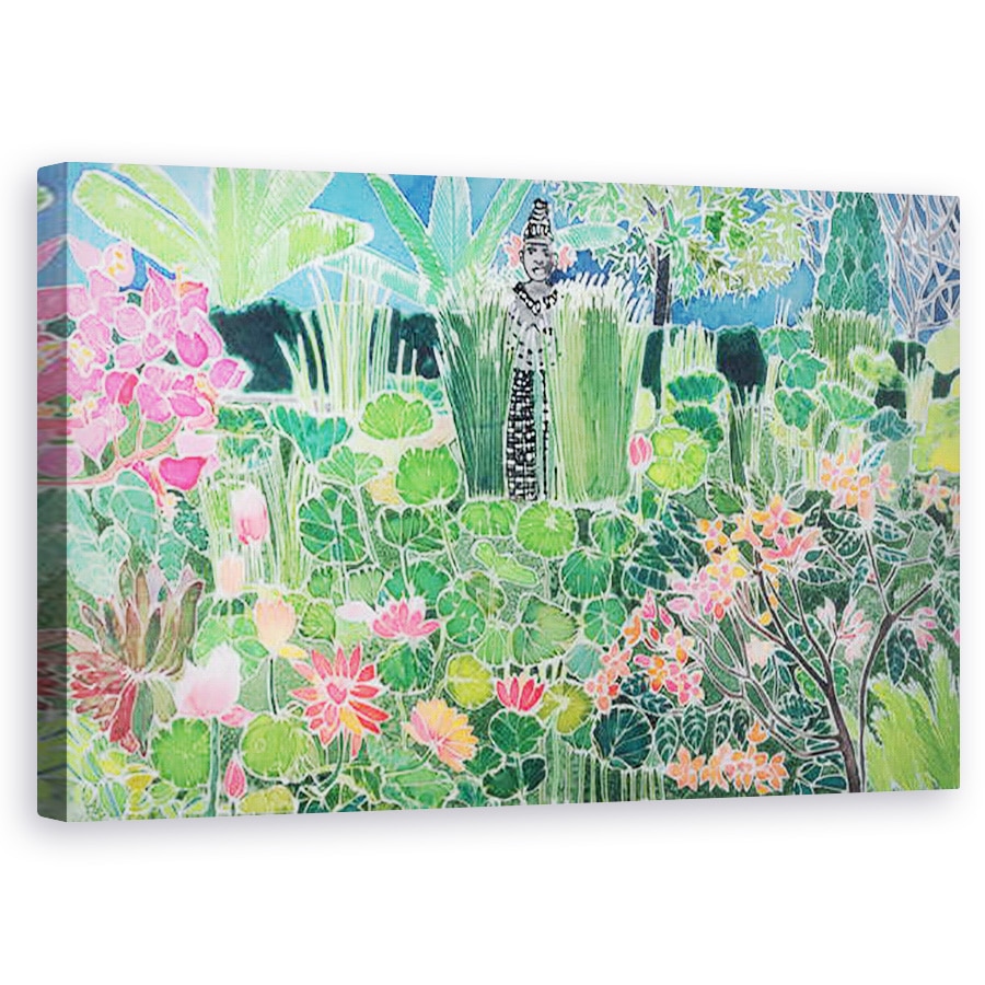 Tablou canvas - Hilary Simon - Lotus iaz, Ubud, Bali, 60 x 100 cm