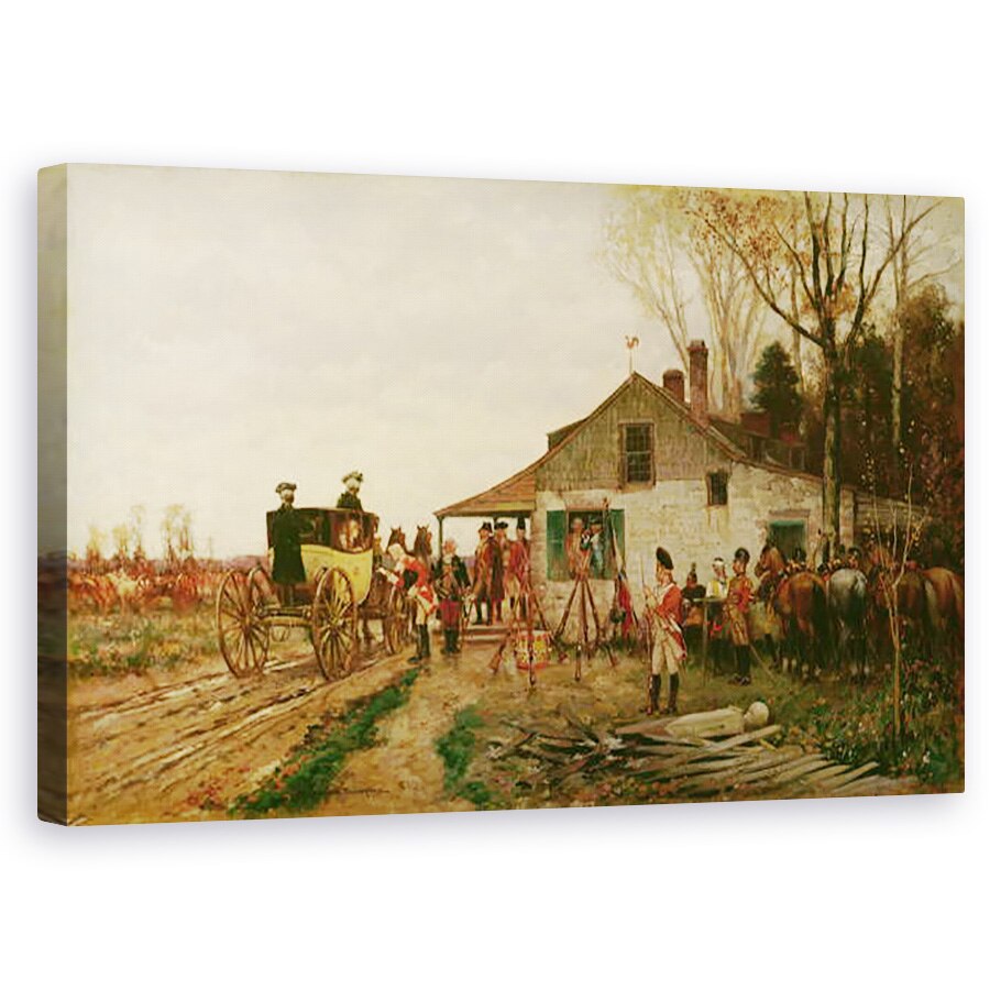 Tablou canvas - Alfred Wordsworth Thompson - Trecerea avanpostului, 60 x 100 cm