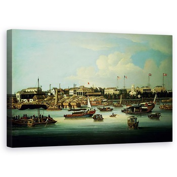 Tablou canvas - George Chinnery - O vedere a familiei Hong, 60 x 100 cm Tablou canvas - George Chinnery - O vedere a familiei Hong, 60 x 100 cm