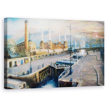 Tablou canvas - Lee Campbell - Grosvenor Dock, 60 x 100 cm Tablou canvas - Lee Campbell - Grosvenor Dock, 60 x 100 cm